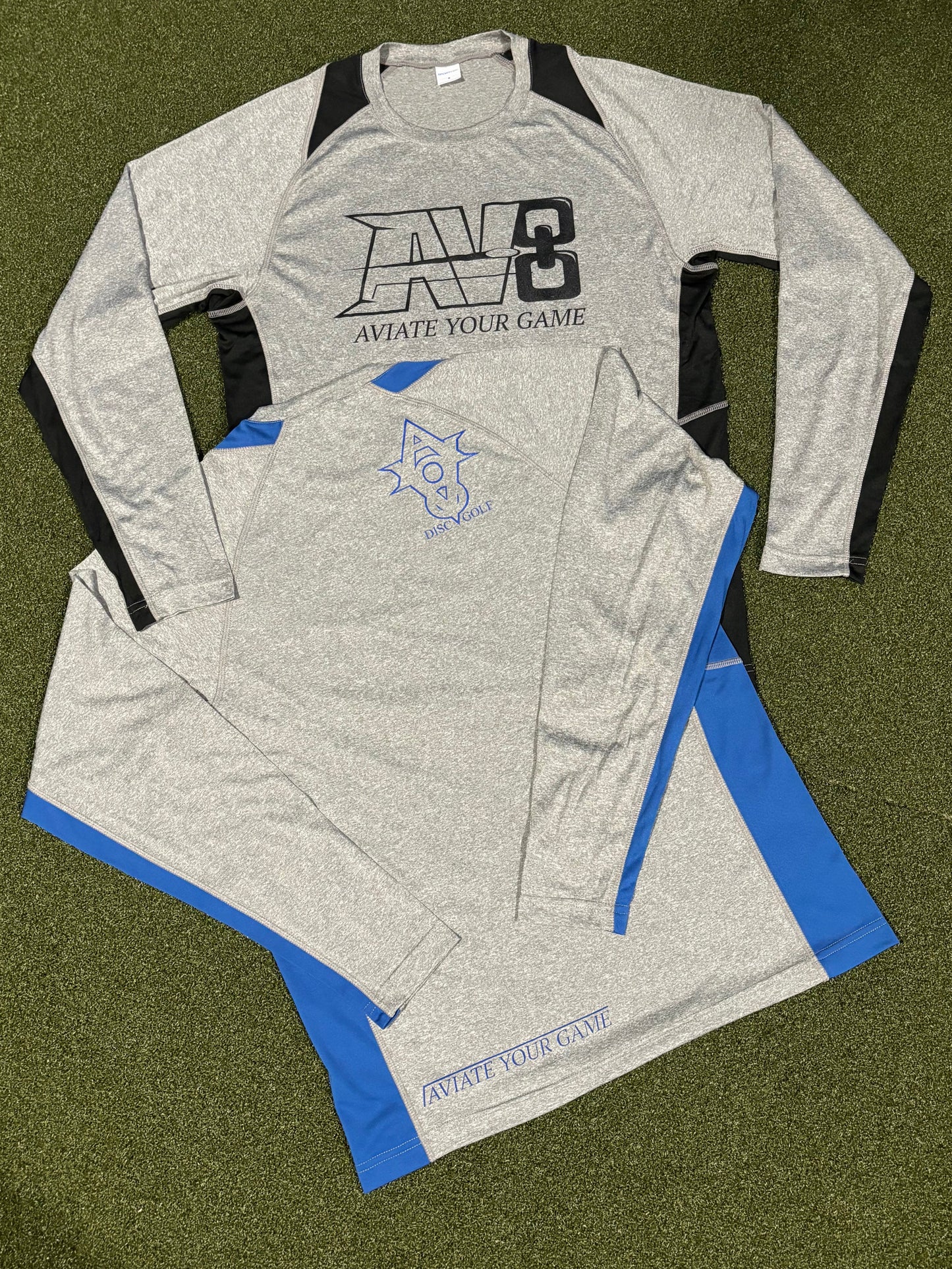 AV8 Performance Long Sleeve (Heather and Black)