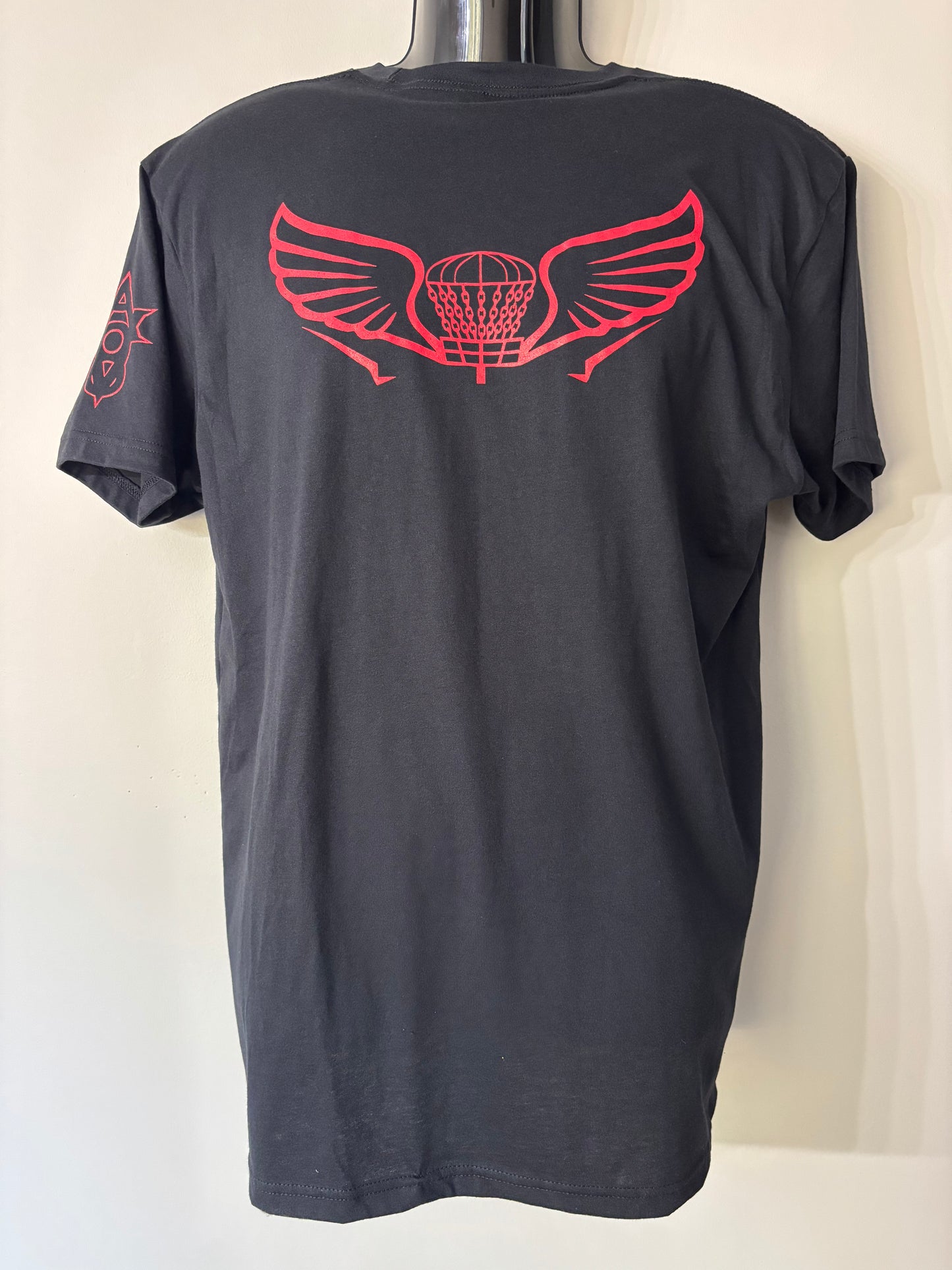 Aaron Stevens "AS" Nobody Cares Throw Farther (Black and Red)