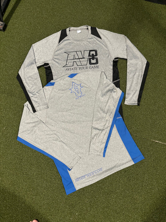 AV8 Performance Long Sleeve Heather/Royal